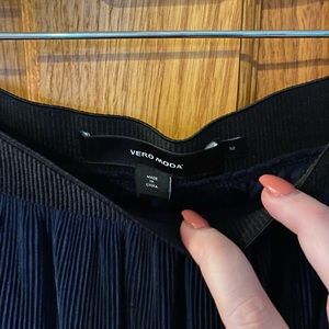 Pleated a line skirt